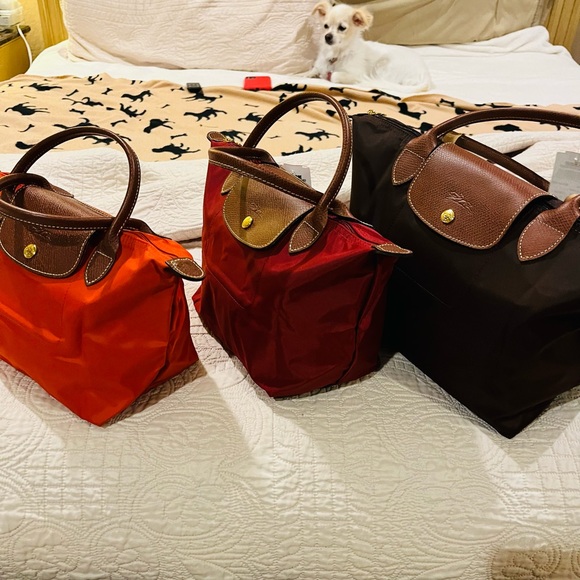 BNWT Longchap medium size bag color cranberry BN - Picture 15 of 15